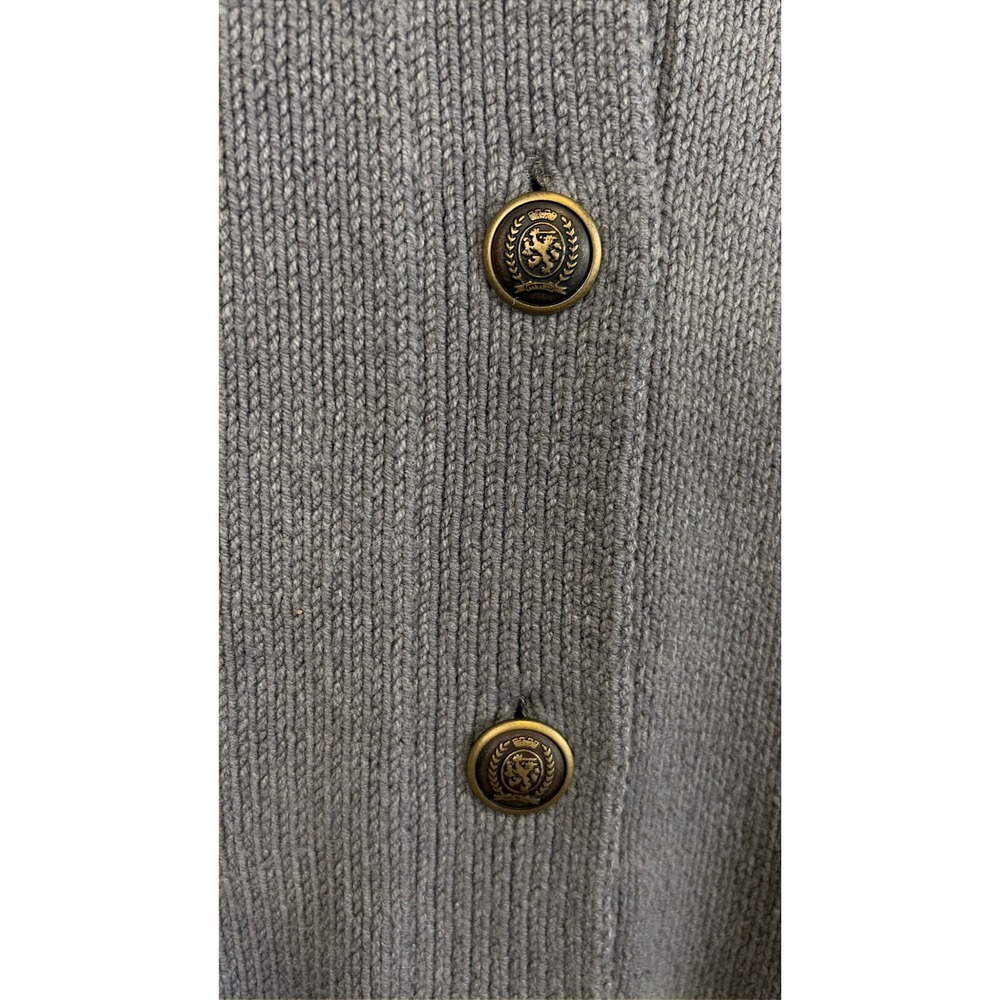 Tommy Hilfiger Cardigan Button Front Colligate Heritage Academia Gray Women's XS - Picture 5 of 13